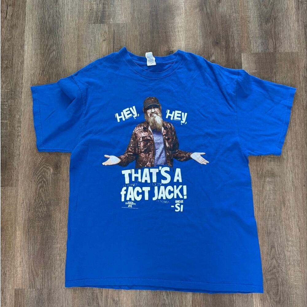 Duck Dynasty Uncle Si Sz XL T Shirt Y2K That's A Fact Jack Hey Hey Graphic Tee